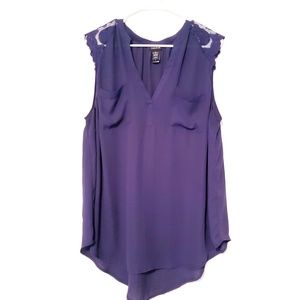 Torrid Chiffon Lace Top